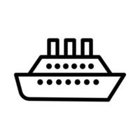 Ship icon in line style. Perfect for website mobile app presentation. Suitable for any user interface and user experience vector