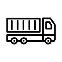 Cargo Truck icon in line style. Perfect for website mobile app presentation. Suitable for any user interface and user experience vector