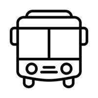 Bus icon in line style. Perfect for website mobile app presentation. Suitable for any user interface and user experience vector