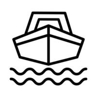 Boat icon in line style. Perfect for website mobile app presentation. Suitable for any user interface and user experience vector