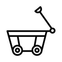 Wagon icon in line style. Perfect for website mobile app presentation. Suitable for any user interface and user experience vector