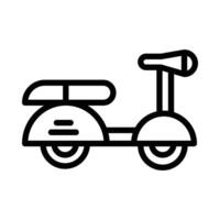 Vespa icon in line style. Perfect for website mobile app presentation. Suitable for any user interface and user experience vector