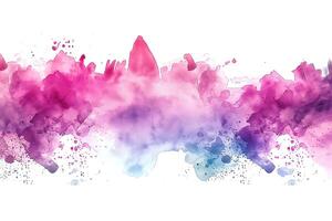 An abstract watercolor design featuring vibrant pinks, purples, and blues, creating a stunning visual effect. photo