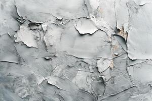 Abstract textured surface featuring layered gray paint, creating a dynamic and modern artistic backdrop. photo