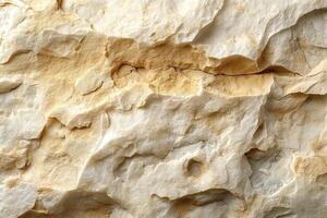 Close-up view of textured rock surface showcasing natural patterns and earthy tones. photo
