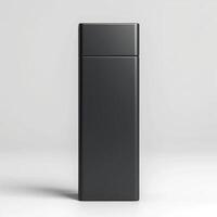 Sleek black rectangular container designed for modern storage solutions. photo