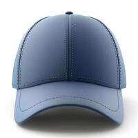Stylish blue cap with sleek design, perfect for casual outings. photo