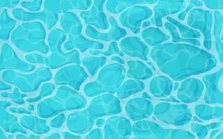 Water ripple surface pool or ocean water with glares sunlight reflections, game texture top view. Beach sea clean and deep water. vector