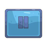 illustration of a pause button vector