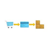 Illustration of Order Processing vector