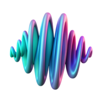 vibrant abstract An abstract representation of sound waves, visualized as undulating lines of vibrant turquoise and fuchsia, illuminated by a pulsating strobe light exclusive png