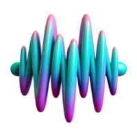 wonderful modern An abstract representation of sound waves, visualized as undulating lines of vibrant turquoise and fuchsia, illuminated by a pulsating strobe light exclusive png