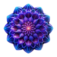 magnífico minimalista a intrincado, fractal padronizar dentro tons do profundo roxa e elétrico azul, com uma sutil brilhando efeito, iluminado de uma macio, difuso luz original png