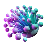 wonderful minimalist An abstract representation of data flow, visualized as streams of light particles in shades of cyan and magenta, illuminated by a pulsating, rhythmic light original png