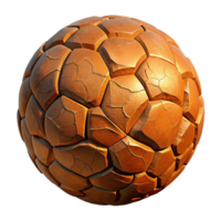 impressive contemporary A close-up view of a textured surface resembling cracked earth, in shades of ochre and burnt sienna, illuminated by a warm, low-angle light 4K png