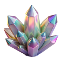 elegant modern A microscopic view of crystal formations, with intricate patterns and facets, in shades of clear and iridescent, illuminated by a polarized light original png