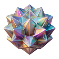 stunning contemporary A microscopic view of crystal formations, with intricate patterns and facets, in shades of clear and iridescent, illuminated by a polarized light premium png