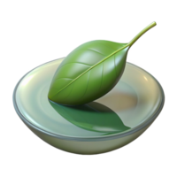 elegant artistic A single leaf floating on a still pond, minimalist photography, reflective surface detailed png