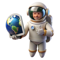 serene traditional A lone astronaut holding a transparent tablet displaying Earth, starry backdrop visible through the tablet, realistic lighting, digital painting style high resolution png