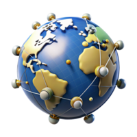 dramatic artistic A network of interconnected satellites orbiting Earth, realistic lighting, space photography style authentic png