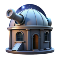 vibrant traditional An abandoned observatory with a large telescope, starry night sky, mysterious, high resolution png
