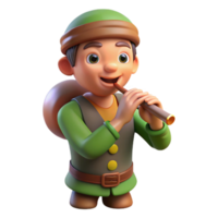 dramatic classic A mischievous Pan playing his pipes in a sunlit forest glade, Impressionist painting style high resolution png