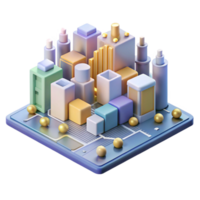 serene artistic A microscopic view of a circuit board forming a city, intricate details, glowing connections, abstract style exclusive png