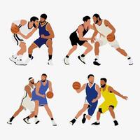 Basket Player Image And Illustration vector