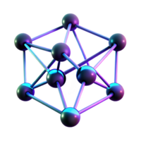 wonderful artistic A network of glowing nodes and connections, futuristic data visualization, dark background with neon accents professional png