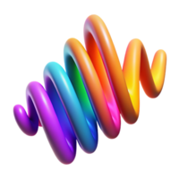dramatic abstract A digital representation of sound waves, vibrant colors, dynamic movement premium png