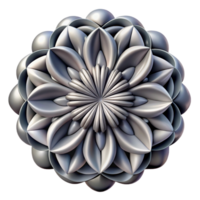 deslumbrante moderno uma digital Renderização do uma fractal padrão, matemático arte, monocromático paleta Alto qualidade png