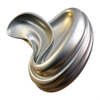 magnificent rustic A single brushstroke of metallic paint, dynamic movement, abstract expressionism premium png