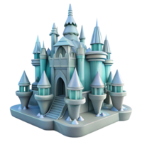 wonderful contemporary A whimsical, castle made of ice, intricate details, soft lighting, fantasy art style genuine png