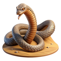 elegant modern A coiled rattlesnake ready to strike, desert setting, tense atmosphere, detailed scales, nature photography style high resolution png