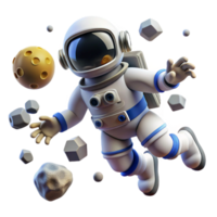 serene classic A lone astronaut floating in space surrounded by technological debris, realistic lighting, space opera style exclusive png