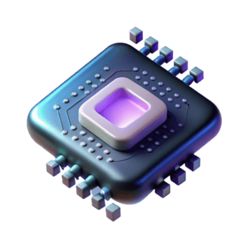 buitengewoon artistiek een single microchip drijvend in een donker leegte, uitstralend binair code net zo etherisch licht, surrealistische stijl 4k png