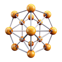 serene modern A network of interconnected nodes pulsating with energy, complex geometric patterns, dark background, data visualization style exclusive png
