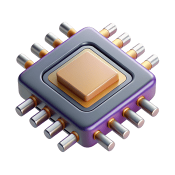 lugn minimalistisk en mikroskopisk se av en dator chip, invecklad detaljer, elektron mikroskop stil äkta png