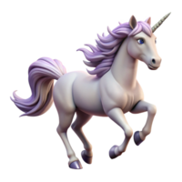 serene artistic A majestic unicorn galloping through a field of wildflowers, dynamic lighting, realistic style, flowing mane and tail professional png