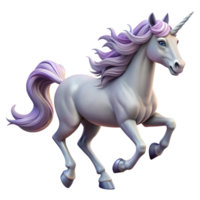extraordinary modern A majestic unicorn galloping through a field of wildflowers, dynamic lighting, realistic style, flowing mane and tail original png