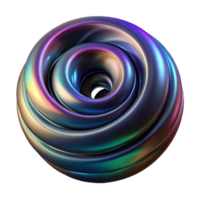 stunning modern A swirling vortex of iridescent oil slick colors on a black canvas, illuminated by a single, sharp spotlight from above genuine png