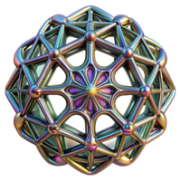 stunning rustic A network of intricate, fractal patterns etched onto a metallic surface, reflecting a rainbow of colors, under harsh, directional light 4K png