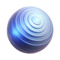 extraordinary creative A single, luminous orb emitting waves of energy, visualized as concentric circles, under a soft, ambient glow exclusive png