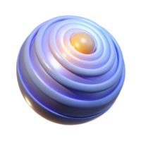 vibrant rustic A single, luminous orb emitting waves of energy, visualized as concentric circles, under a soft, ambient glow premium png