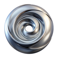 extraordinary contemporary A swirling vortex of liquid metal, chrome and silver, illuminated by a single, sharp spotlight from below premium png