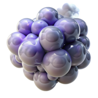elegant contemporary Interlocking, translucent orbs of varying sizes, filled with swirling smoke, lit from within original png