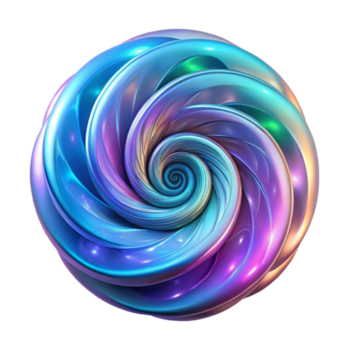 dramatisk konstnärlig en virvlande virvel av regnbågsskimrande nebulosor, sammansatt av fraktal mönster, upplyst förbi en pulserande bioluminescerande kärna, återges i en surrealist stil äkta png