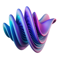 elegant minimalist An abstract representation of sound waves, using vibrant, undulating lines, with a dynamic composition and a futuristic style genuine png