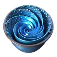 elegant classic A swirling vortex of digital data, visualized as binary code, illuminated by a cool, blue light detailed png