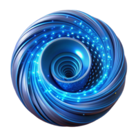 vibrant artistic A swirling vortex of digital data, visualized as binary code, illuminated by a cool, blue light high resolution png